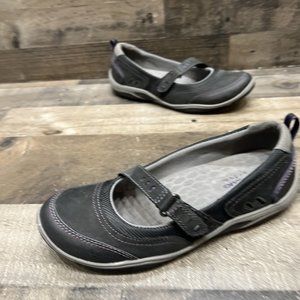 Clarks Privo Womens Black Leather Slip On Mary Jane Comfort Shoes Size 7 M